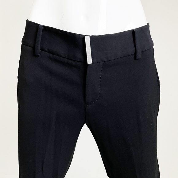 Helmut Lang Pants Skinny Fit Black Wool Blend Cigarette Style Size 2 - Picture 4 of 9
